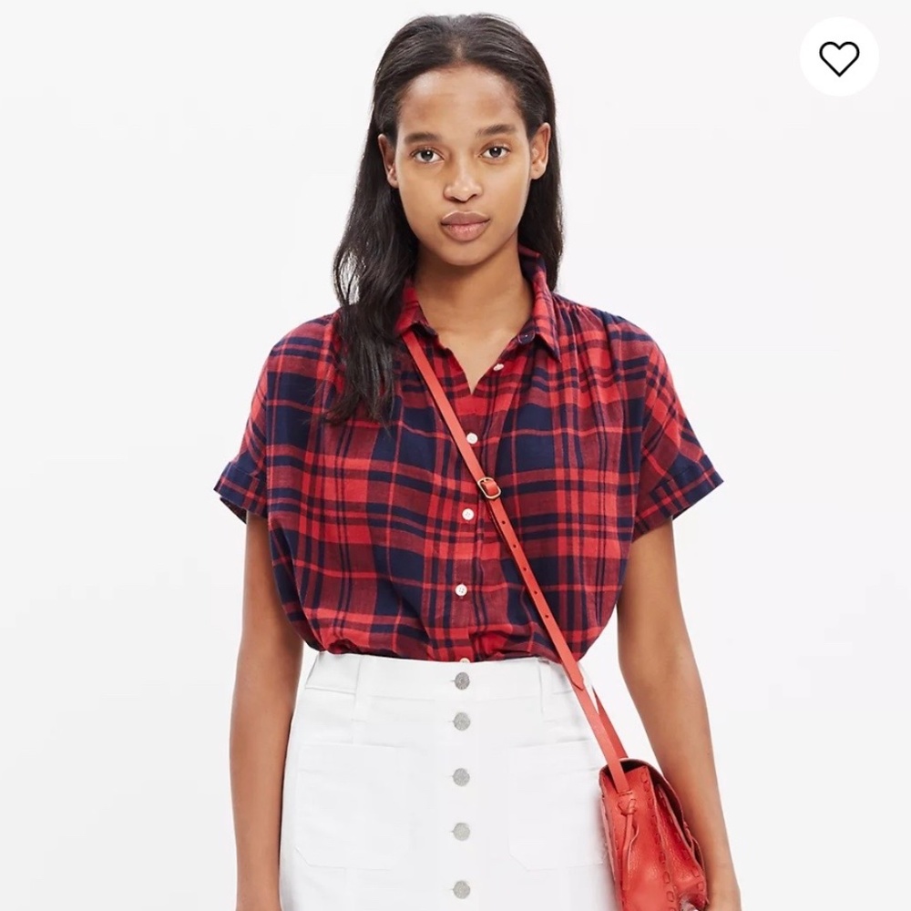 Madewell Central Shirt in Bushwick Plaid